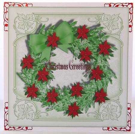 Poinsettia Christmas Wreath Topper by Suzi Cooper
