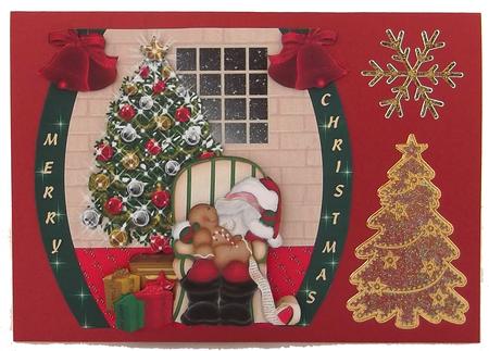 As Santa Sleeps Decoupage by Suzi Cooper