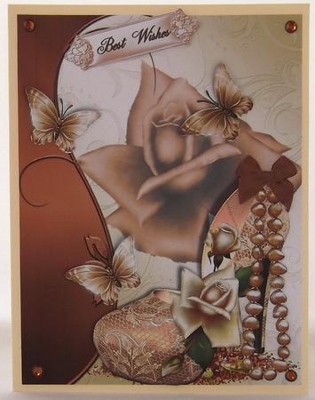 Cream Lace Shoes with Coffee and Cream Frame by Suzi Cooper