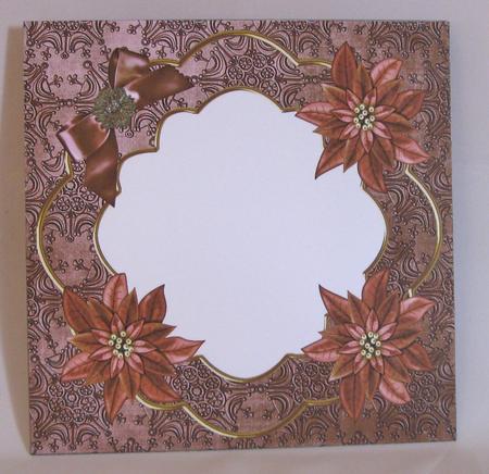 Bronze Poinsettia Fancy 8in Envelope Kit by Suzi Cooper