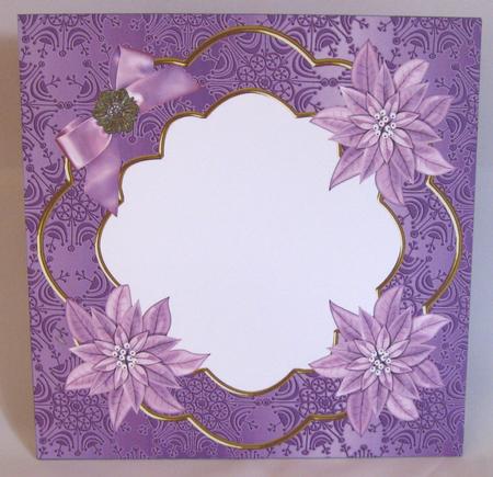 Lilac Poinsettia Flake Fancy 8in Envelope Kit by Suzi Cooper