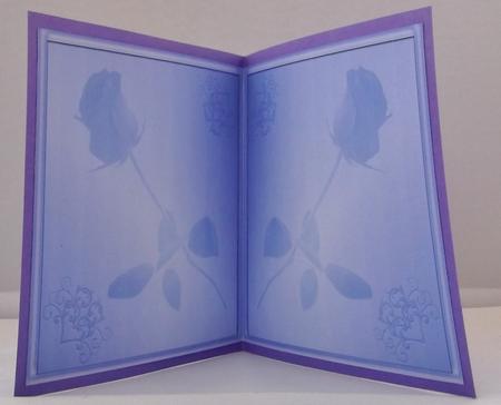 Romantic Blue Rose Insert by Suzi Cooper