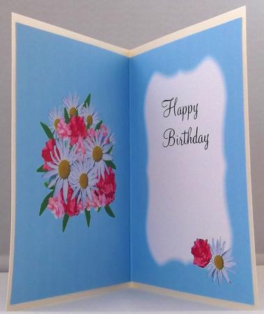 Daisys and Roses Birthday Insert by Suzi Cooper