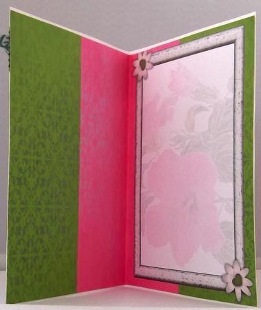 Hibiscus Watercolour Insert - Hot Pink & Olive Green by Suzi Cooper