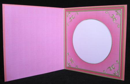 Square 'gold Metallic Frame' Card Front or Insert by Suzi Cooper