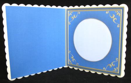 Square 'gold Metallic Frame' Card Front or Insert by Suzi Cooper