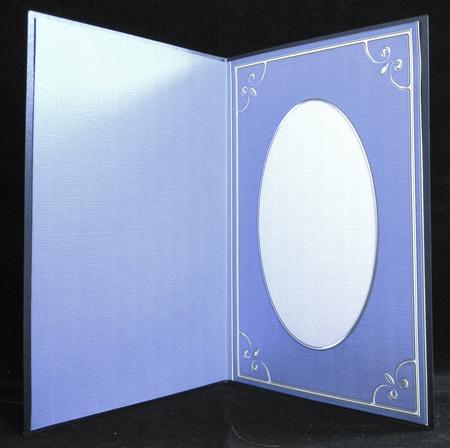 A5 'silver Metallic Frame' Card Front or Insert by Suzi Cooper