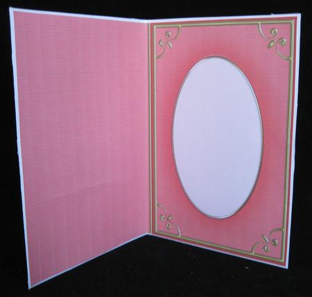 A5 'gold Metallic Frame' Card Front or Insert by Suzi Cooper