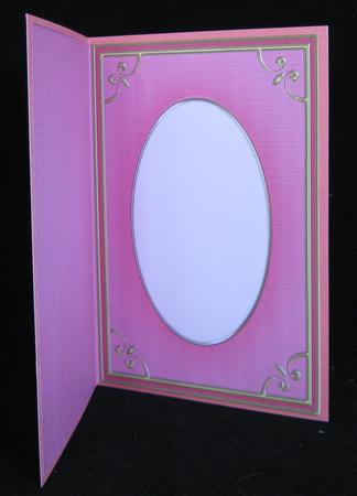 A5 'gold Metallic Frame' Card Front or Insert by Suzi Cooper