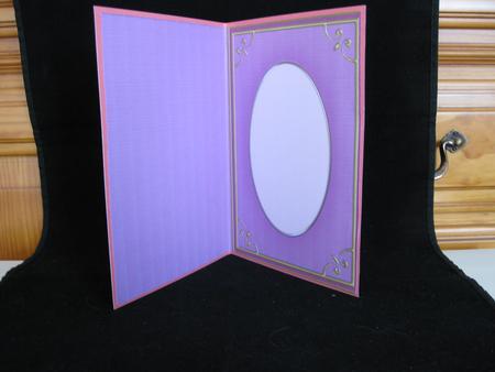 A5 'gold Metallic Frame' Card Front or Insert by Suzi Cooper
