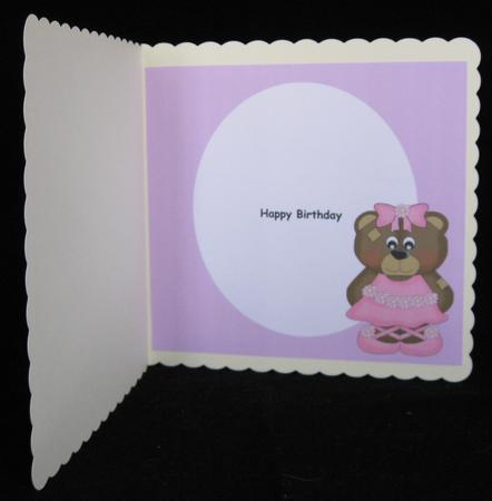 Birthday Bear (lilac Plate) Insert by Suzi Cooper