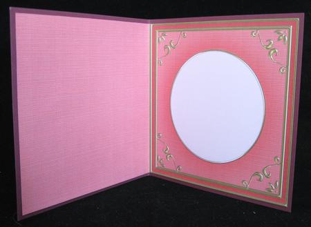 Square 'gold Metallic Frame' Card Front or Insert by Suzi Cooper