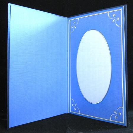 A5 'silver Metallic Frame' Card Front or Insert by Suzi Cooper