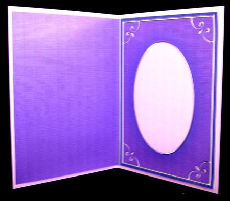 A5 'silver Metallic Frame' Card Front or Insert by Suzi Cooper