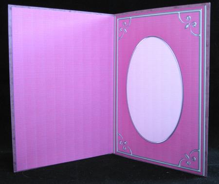 A5 'silver Metallic Frame' Card Front or Insert by Suzi Cooper