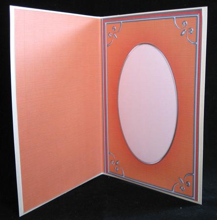 A5 'silver Metallic Frame' Card Front or Insert by Suzi Cooper