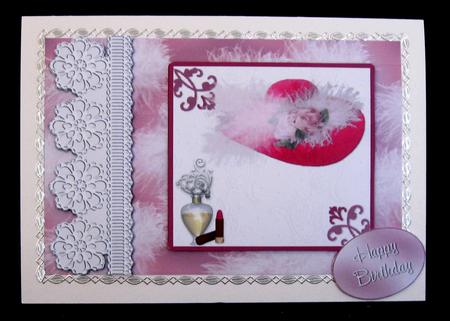 Ladies Pink Hat Birthday by Suzi Cooper