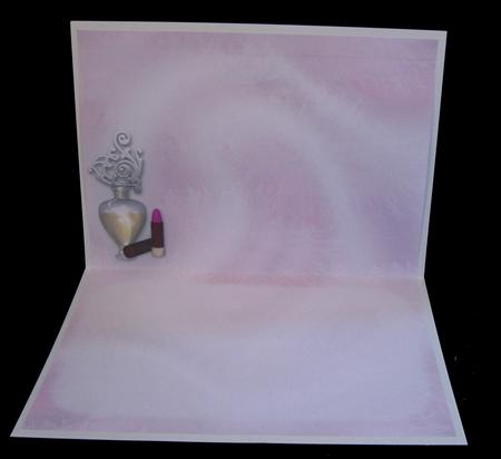 Ladies Pink Hat Birthday Insert by Suzi Cooper