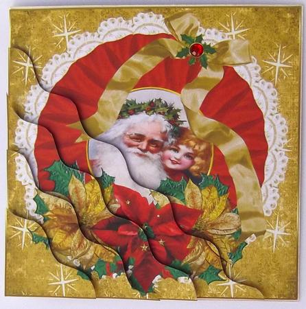 Vintage Santa and Girl Side Stacker by Suzi Cooper