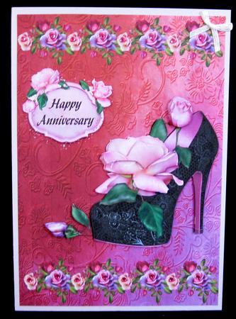 Black Shoe and Roses by Suzi Cooper