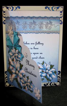 Crystal Poinsettia Shaped Card by Suzi Cooper