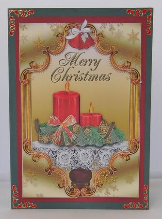 Red Christmas Candles by Suzi Cooper