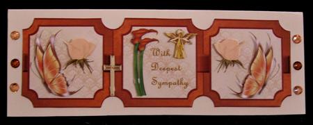 Deepest Sympathy Dl Card by Suzi Cooper