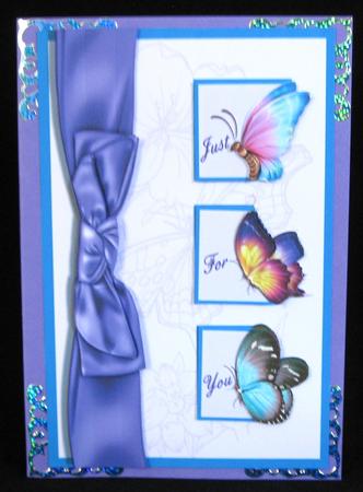 Butterflies and Ribbons Just for You by Suzi Cooper