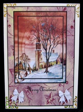Vintage Christmas Church by Suzi Cooper