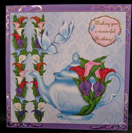Butterflie Lillies Teapot Beauty by Suzi Cooper