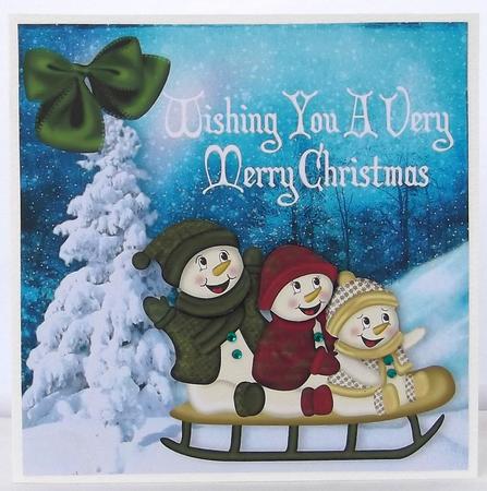 Snowmen Playing in the Snow by Suzi Cooper