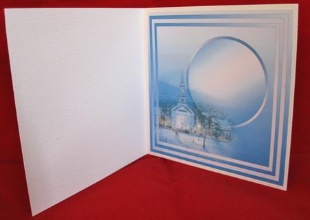 Silent Night Snow Scene - 8in x 8in Insert Plate by Suzi Cooper