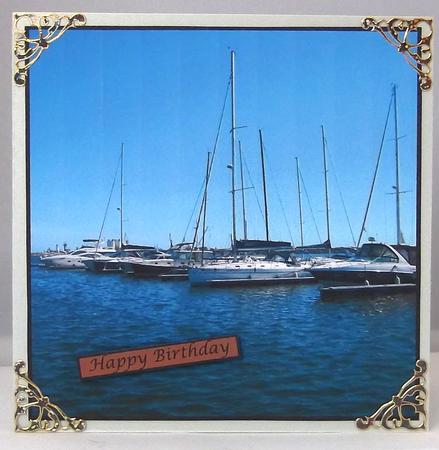 Row of Yachts Topper by Suzi Cooper