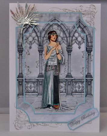 Silver Deco Lady by Suzi Cooper