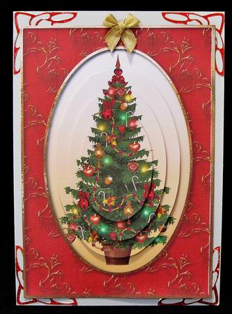 Traditional Christmas Tree Stacker - Red by Suzi Cooper