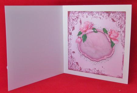 Pink Roses with Fan Insert by Suzi Cooper