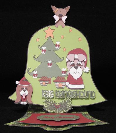 Doggy Christmas - Easel Bell Kit by Suzi Cooper