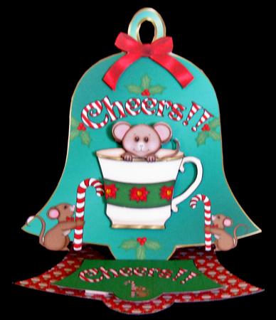 Mouse in a Cup - Bell Easel Kit by Suzi Cooper