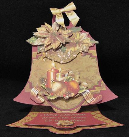 Christmas Candles -bell Easel Kit by Suzi Cooper