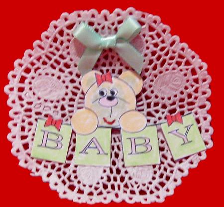 Teddy Banner Digi Stamp by Suzi Cooper