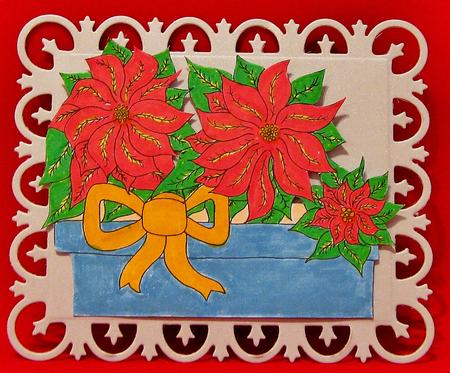 Poinsettia Digital Stamp by Suzi Cooper