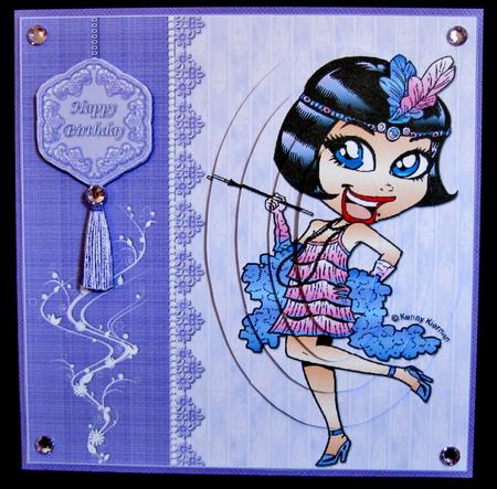 Frieda Flapper Birthday Oval Pyramid by Suzi Cooper