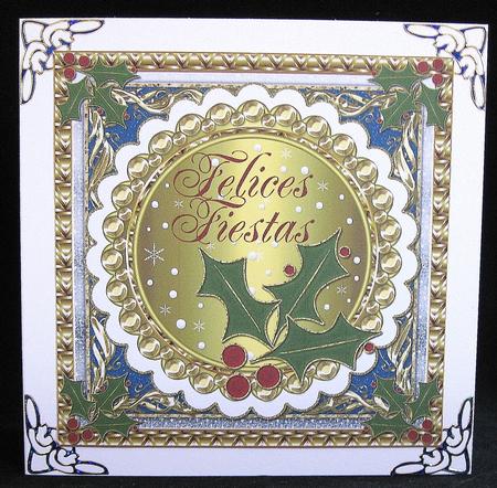 Felices Fiestas Large Fancy Christmas Topper 5 by Suzi Cooper
