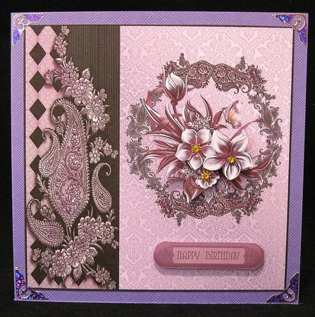 Floral Elegance 8x8 Card Front by Suzi Cooper