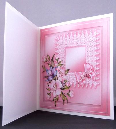 Pink Anemones and Lace - 8in x 8in Insert Plate by Suzi Cooper