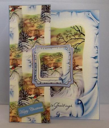 Vintage House on the Hill No Hole Fold Back by Suzi Cooper