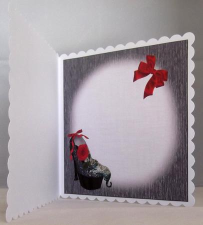 8x8 Leopard Skin Shoes, and Roses Insert Plate by Suzi Cooper