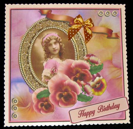 Young Vintage Pansies by Suzi Cooper