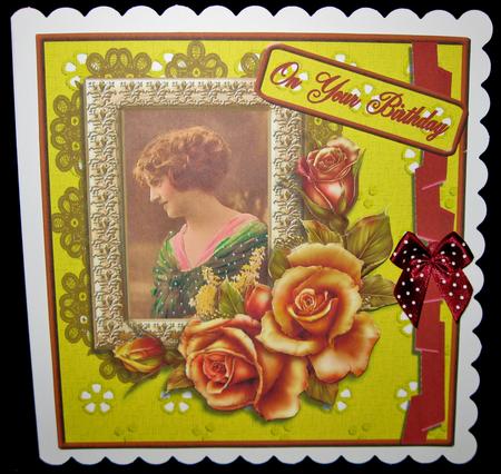 Vintage Lemon & Gold Roses by Suzi Cooper
