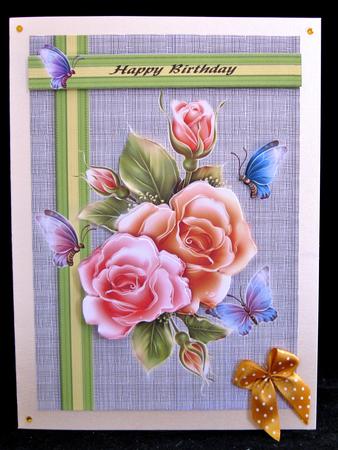 Pink and Peach Roses by Suzi Cooper